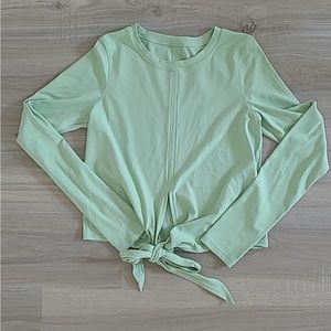Lululemon Time to Restore Nulu Long Sleeve Creamy Mint Size 6